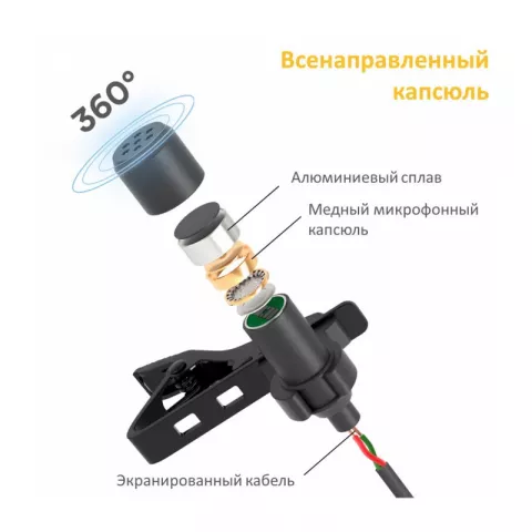 Maono AU-200 сдвоенный петличный микрофон для интервью, конденсаторный всенаправленный