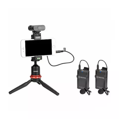 Микрофон Boya BY-WM4 Pro-K2 двухканальный беспроводной (Передатчик TX4 Pro 2шт + Приёмник RX4 Pro)