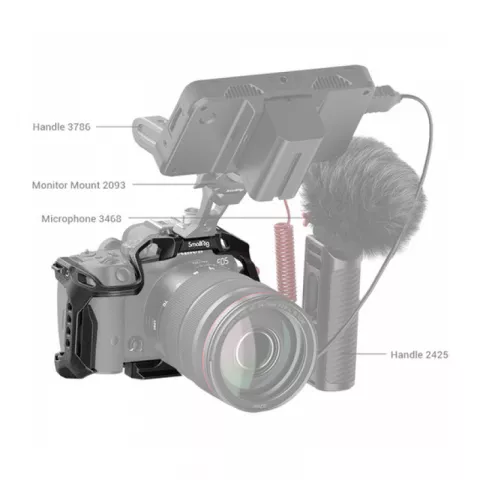 SmallRig 4003B Клетка для цифровой камеры EOS R7 “Black Mamba”