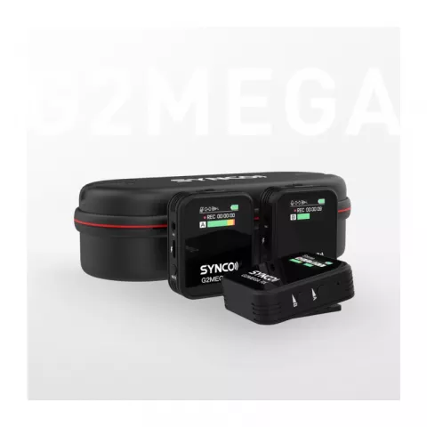 Synco G2A2 MEGA беспроводная микрофонная система 2,4 ГГц (2 передатчика с памятью, кейс-зарядка)