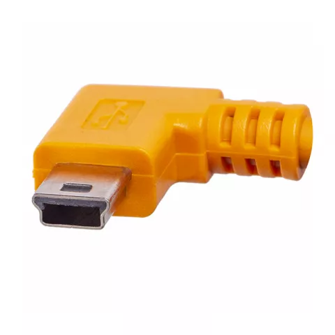 Кабель Tether Tools TetherPro USB 2.0 to Mini-B 5-Pin Right Angle Adapter 50cm Orange [CU51RT02-ORG]