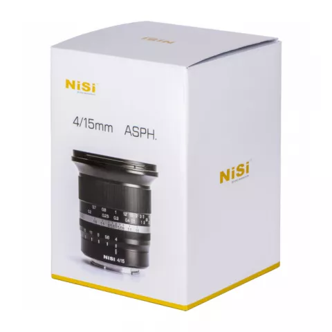 NiSi 15мм f4 FF Aspherical для камер с байонетом Fuji X mount
