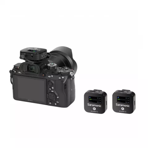 Saramonic Blink900 B2 (TX+TX+RX) Радиосистема 2,4Ггц приемник + 2 передатчика, разъем 3,5мм