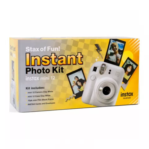 Fujifilm Instax Mini 12 Clay White Photo Kit