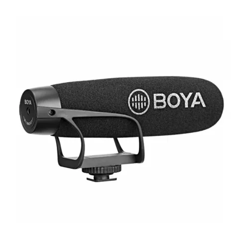 Микрофон пушка супер-кардиоидный Boya BY-BM2021 для фото, видеокамер, диктофонов и смартфонов 3,5мм