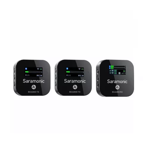 Saramonic Blink900 B2 (TX+TX+RX) Радиосистема 2,4Ггц приемник + 2 передатчика, разъем 3,5мм