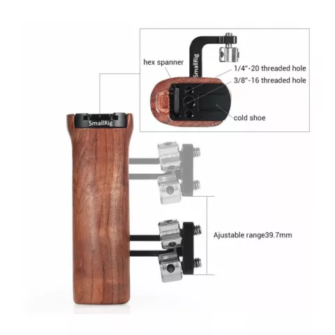 Универсальная деревянная рукоятка SmallRig HSN2093C