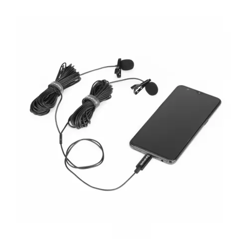 Saramonic LavMicro U3C Петличный микрофон с кабелем 6м и 2мя клипсами, разъем Type-C