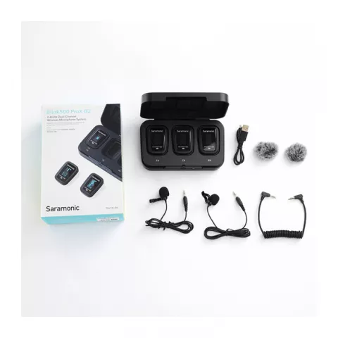 Saramonic Blink500 ProX B2 (TX+TX+RX) Радиосистема 2,4Ггц приемник + 2 передатчика, разъем 3,5мм