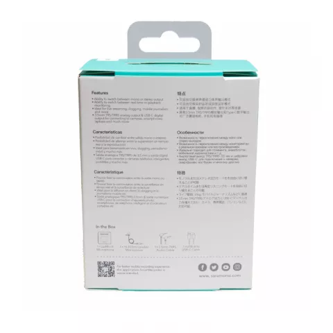 Saramonic LavMic X адаптер с экраном и с петличным микрофоном TRS для камер и смартфонов