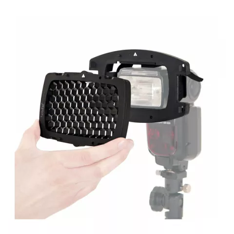 Lastolite LS2606 StroboHcombStartKit On Flash кронштейн для накамерной вспышки и соты 9 мм
