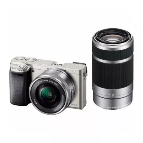 Sony Alpha A6400 Kit 16-50 + 55-210mm Silver