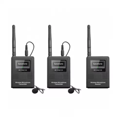 Радиосистема из 2 передатчиков и 1 приемника Saramonic SR-WM2100 (TX+TX+RX)