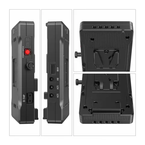 SmallRig 3204 Адаптер крепления аккумулятора V Mount Battery Adapter Plate with Dual 15mm Rod Clamp