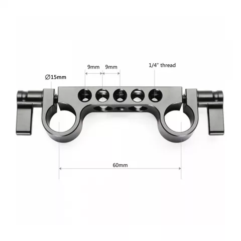 SmallRig 2061 Крепление для направляющих 15 мм  Super Lightweight