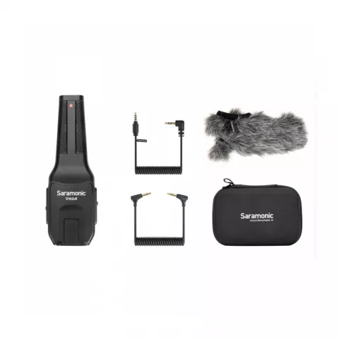 Saramonic Vmic4 Конденсаторный накамерный микрофон с двумя капсулами с питанием ААА