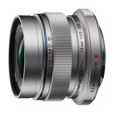 Объектив Olympus ED 12mm f/2.0 M.Zuiko Digital серебристый