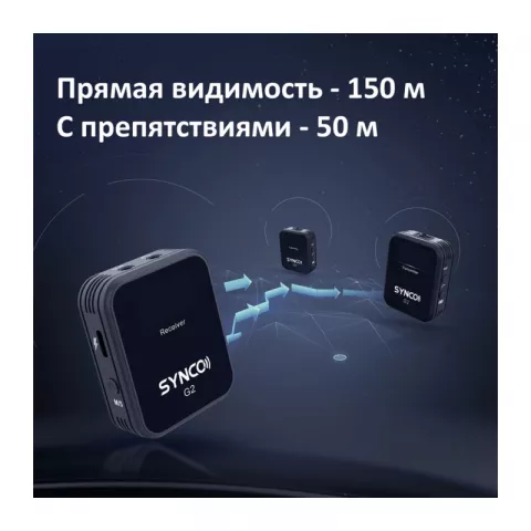 Synco G2A2 беспроводная микрофонная система 2,4 ГГц (2 передатчика)