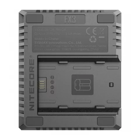 Зарядное устройство Nitecore FX3 с 2 слотами для аккумуляторов Fujifilm NP-W235