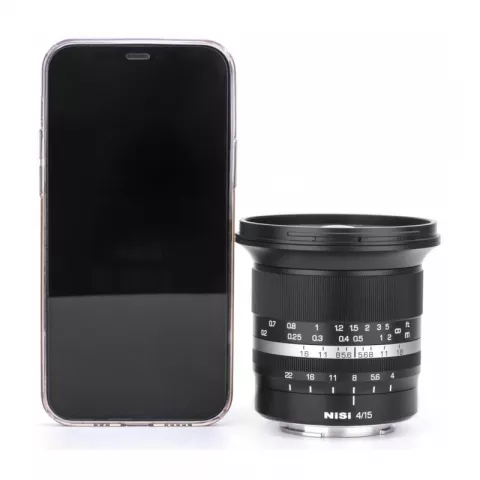 NiSi 15мм f4 FF Aspherical для камер с байонетом Canon RF