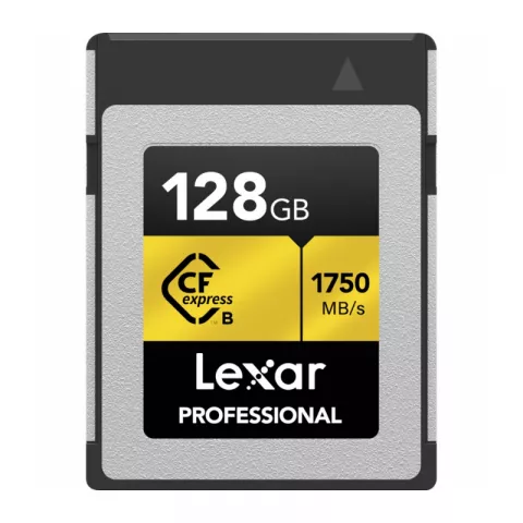 Карта памяти Lexar Professional CFexpress Type B GOLD 128Gb R/W 1750/1500 MB/s (LCXEXPR128G-RNENG)